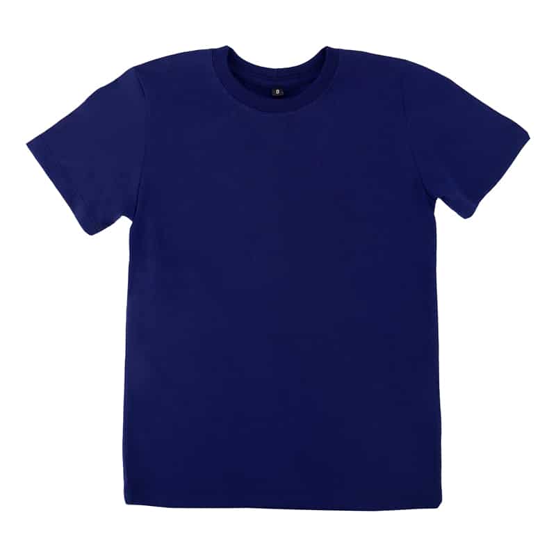 Camiseta infantil básica azul marinho
